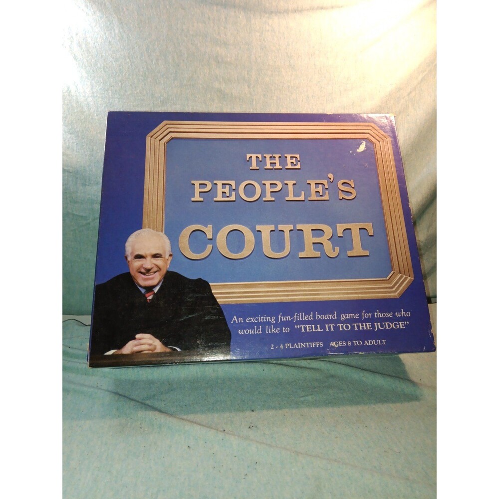The People's Court Board Game 1986 Complete Hoyle Products Judge Wapner